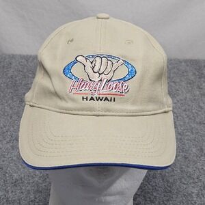 Surfware Hang Loose Hawaii Dad Hat Beige Adjustable Surf Aloha Travel Resortwear